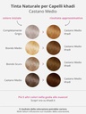 Tinta Naturale per Capelli Castano Medio Khadi