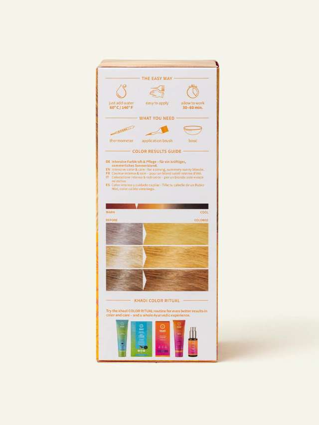 Tinta Naturale per Capelli Biondo Sole Khadi
