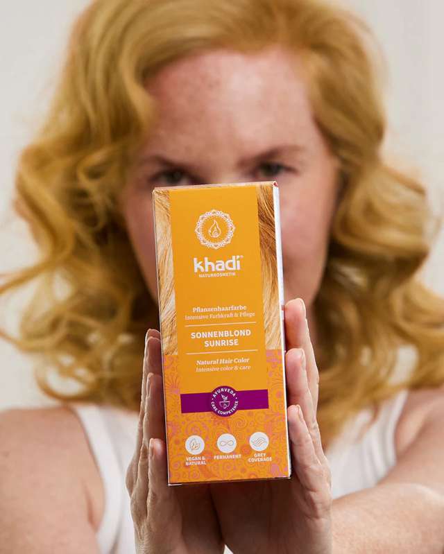 Tinta Naturale per Capelli Biondo Sole Khadi