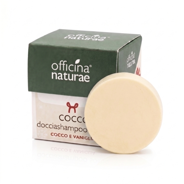 Coccoloso - Doccia Shampoo Solido Cocco e Vaniglia Officina Naturae