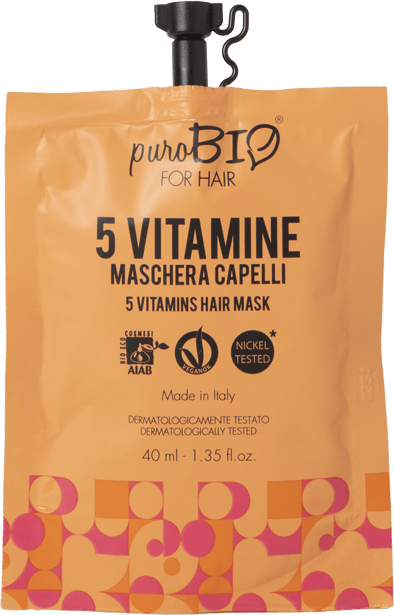 Maschera Capelli 5 Vitamine Purobio