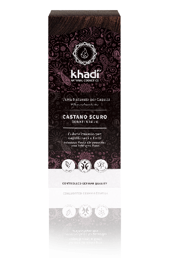[4260378040169] Tinta Naturale per Capelli Castano Scuro Khadi