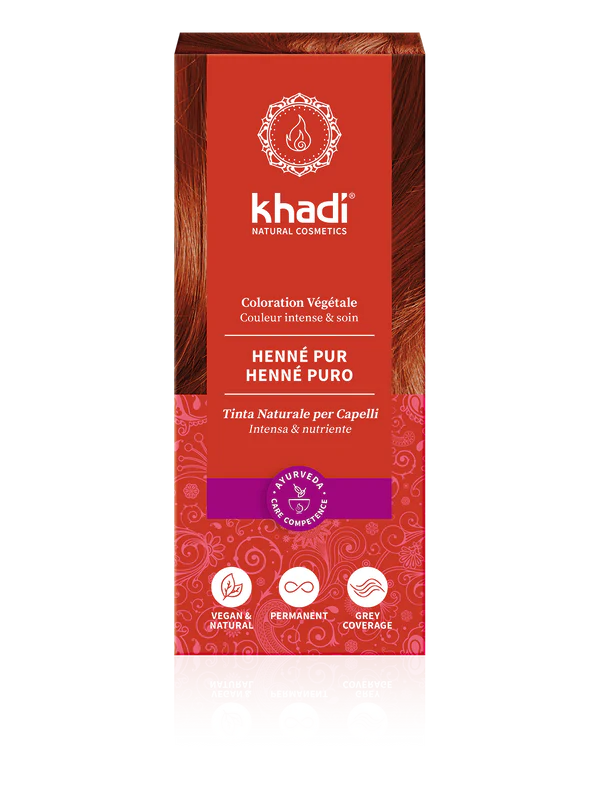 Tinta Naturale per Capelli Henné Puro Khadi