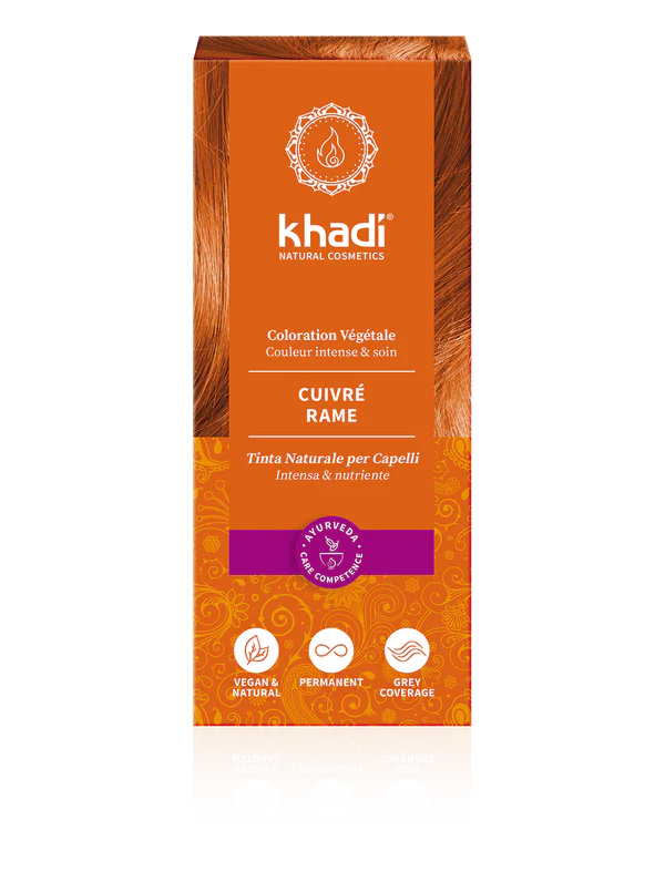 Tinta Naturale per Capelli Rame Khadi