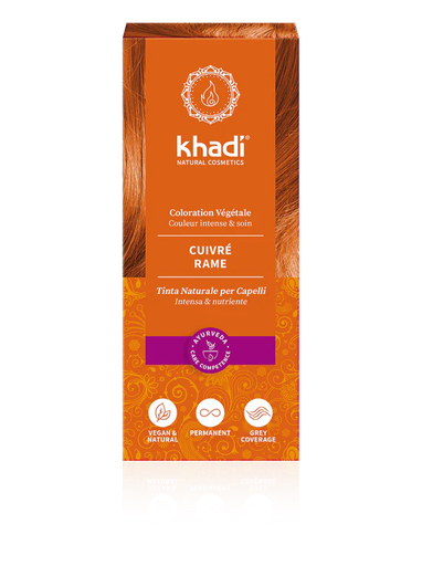 [4260378049209] Tinta Naturale per Capelli Rame Khadi