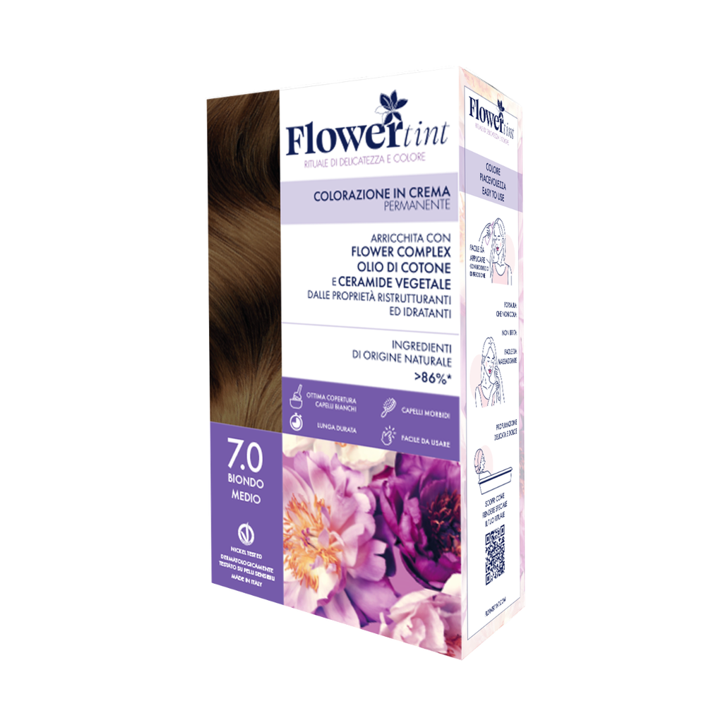 FlowerTint colorazione permanente 7.0 Biondo medio