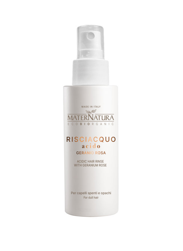 Risciacquo Acido Capelli al Geranio Rosa Maternatura