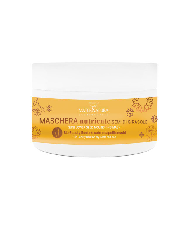 Maschera Nutriente Capelli Secchi ai Semi di Girasole Maternatura
