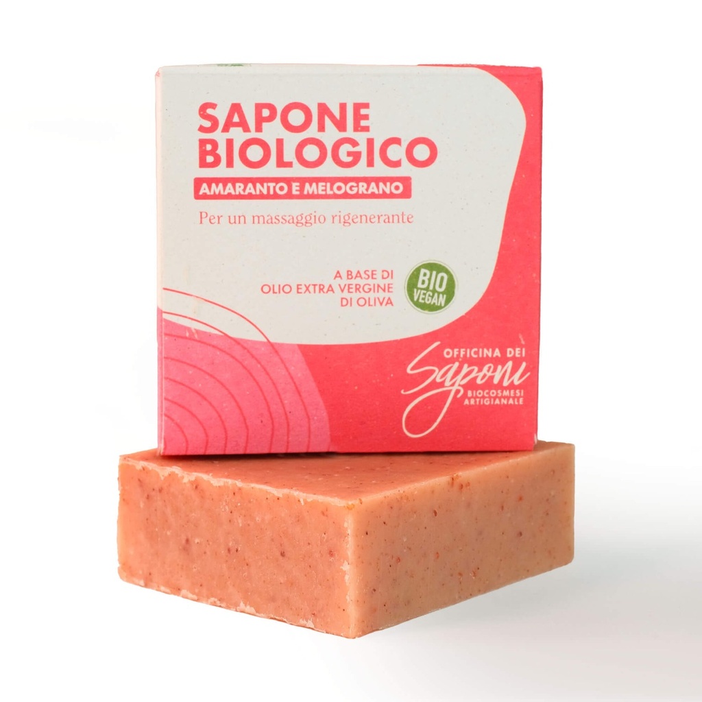 Sapone biologico Amaranto e Melograno