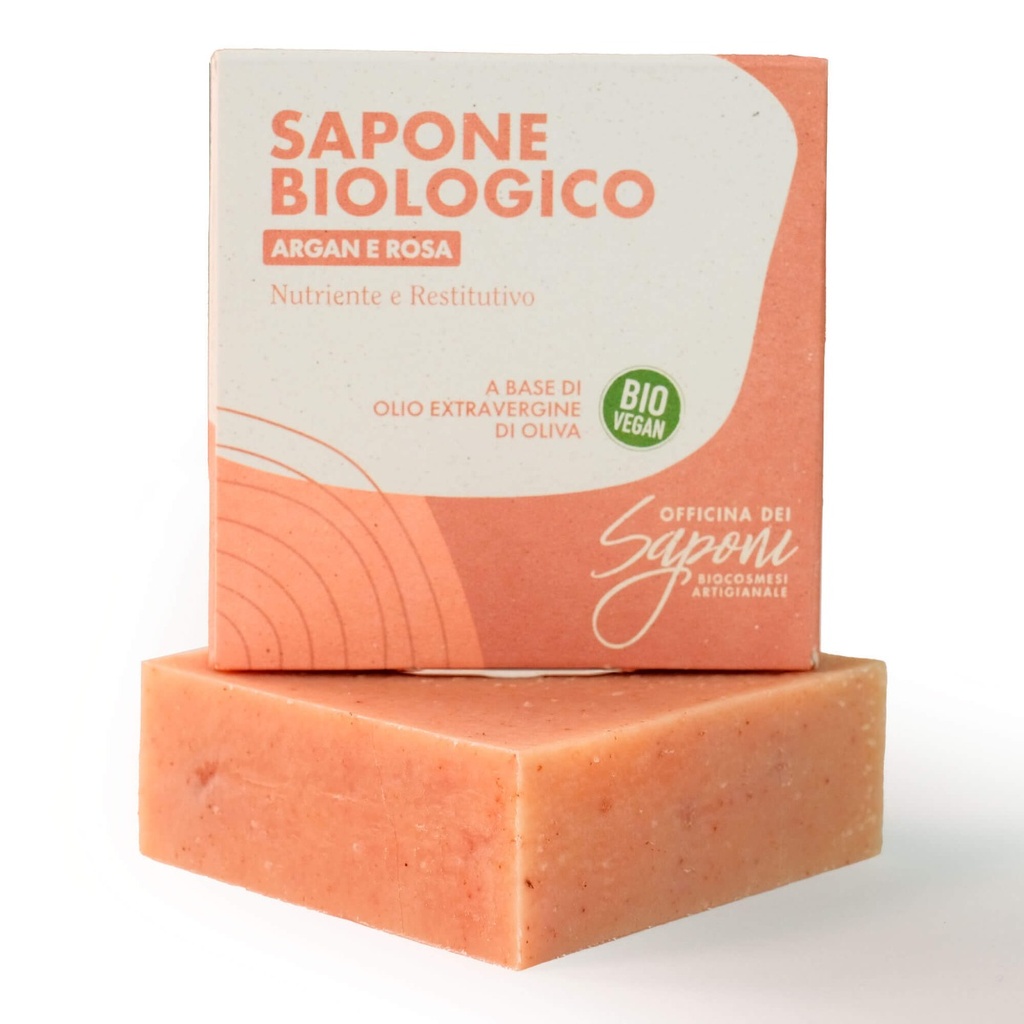 Sapone biologico Argan e Rosa