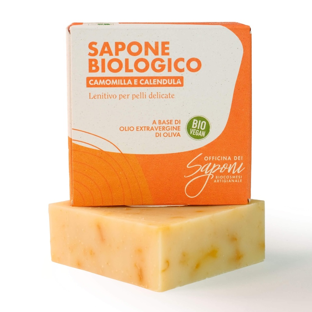 Sapone biologico Camomilla e Calendula