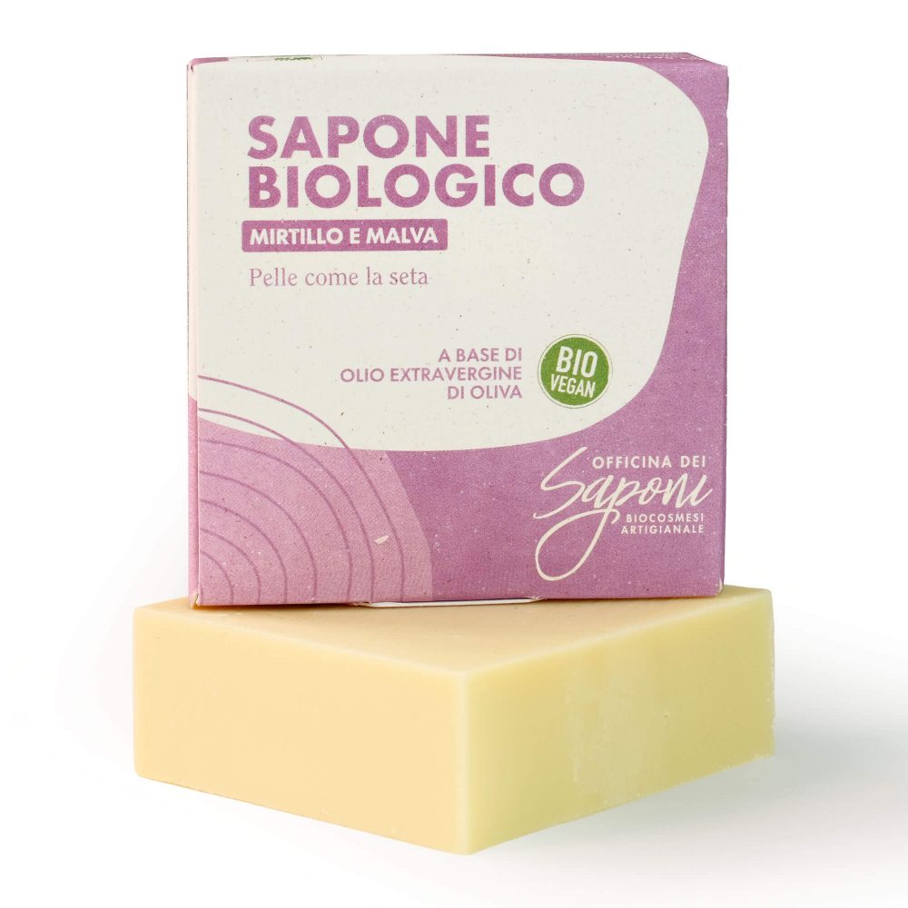 Sapone biologico Mirtillo e Malva