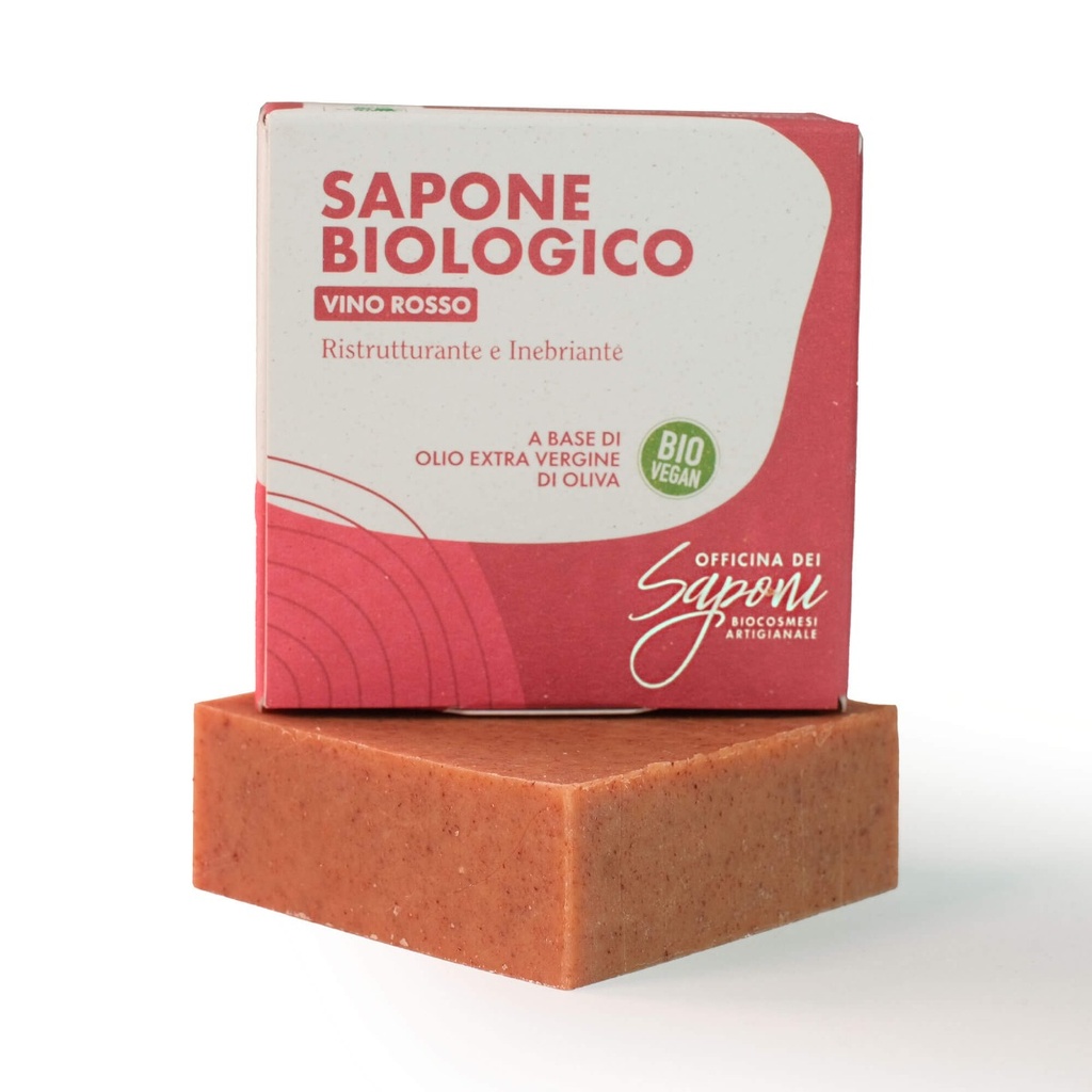 Sapone biologico Vino Rosso