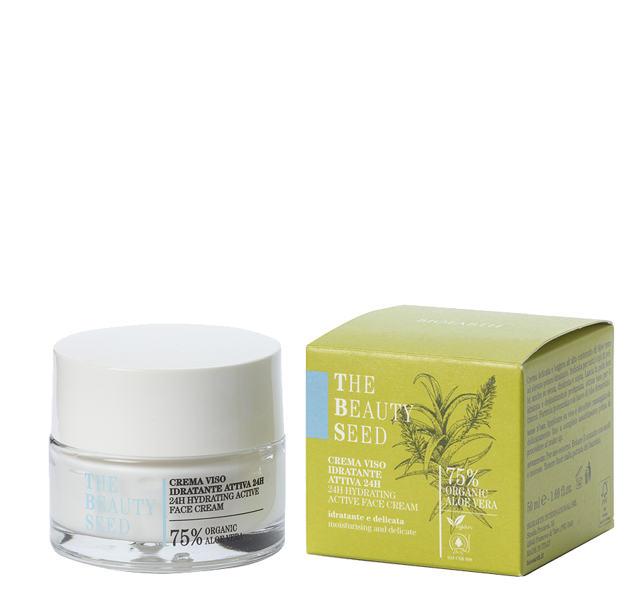 Crema Viso Idratante Attiva 24h con Aloe Vera Bioearth