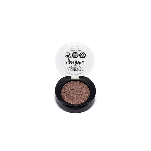 [8051411361602] Ombretto Compatto Shimmer Purobio (n.15 Duo chrome Rosa Antico e Tortora)