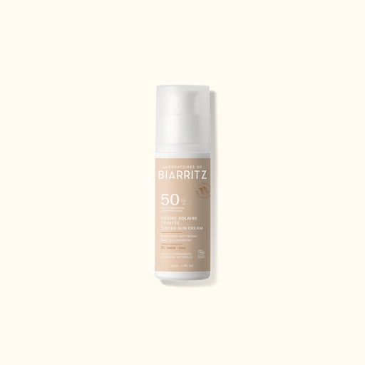 [3760211483920] Crema Solare Colorata Viso SPF 50 Laboratoires de Biarritz (Avorio)