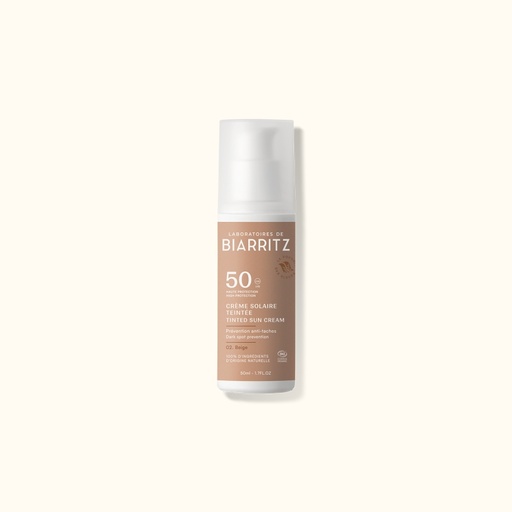[3760211483937] Crema Solare Colorata Viso SPF 50 Laboratoires de Biarritz (Beige)