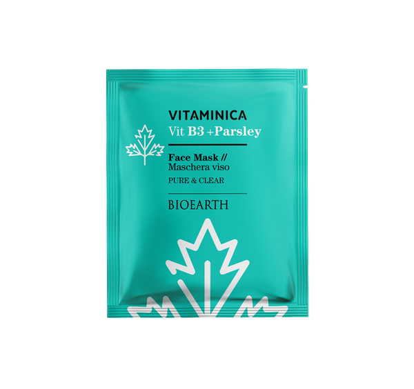 Maschera Viso in Tessuto Vitamina Niacinamide Bioearth