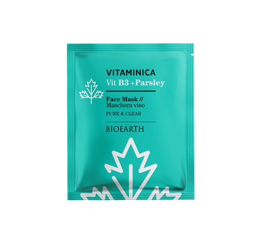 [8029182014508] Maschera Viso in Tessuto Vitamina Niacinamide Bioearth