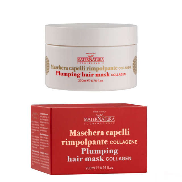 Maschera capelli rimpolpante antiage al collagene