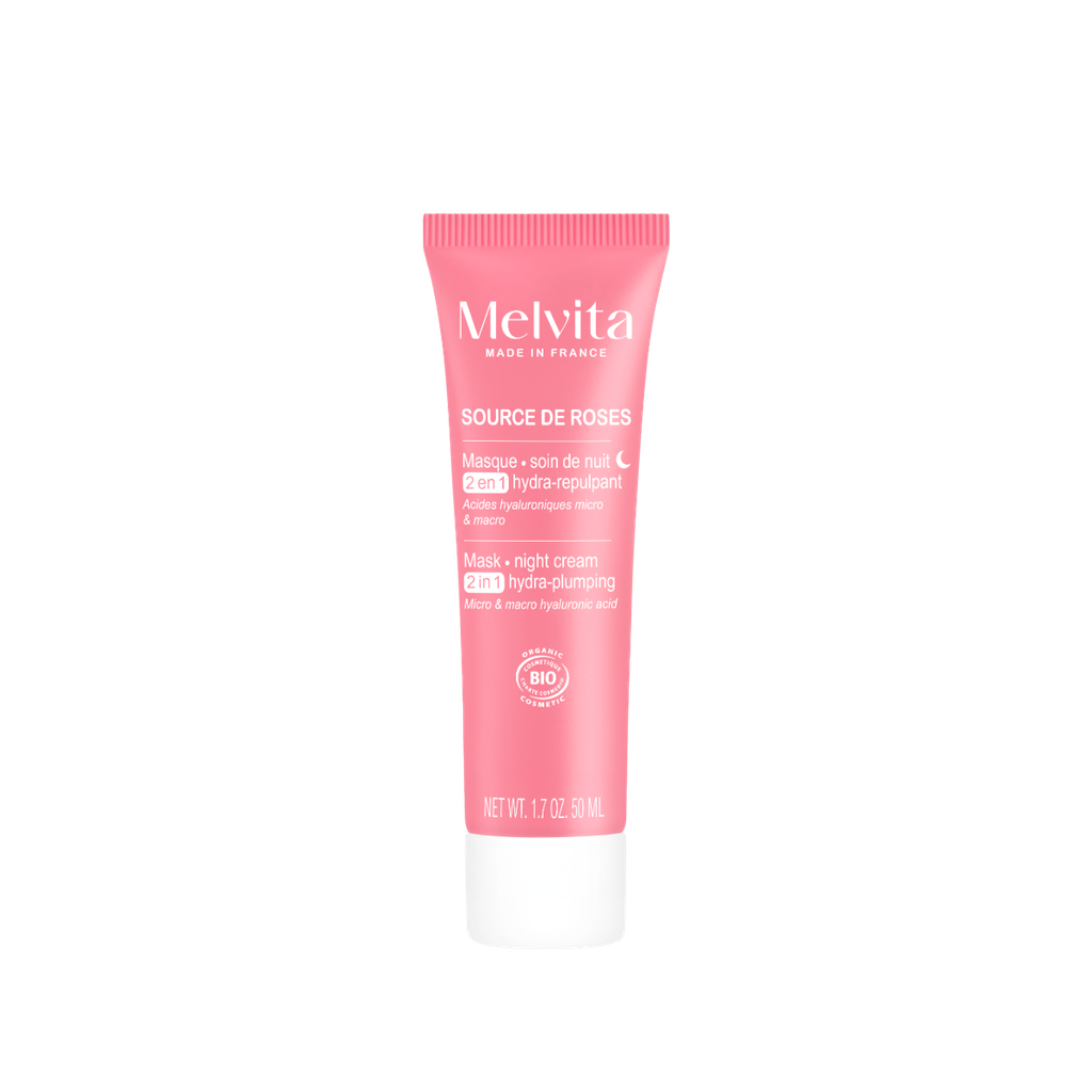 Maschera Viso 2 in 1 Idratante e Rimpolpante Melvita