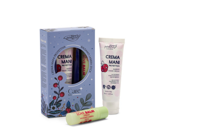 Care Box - Crema Mani e Balsamo Labbra Purobio