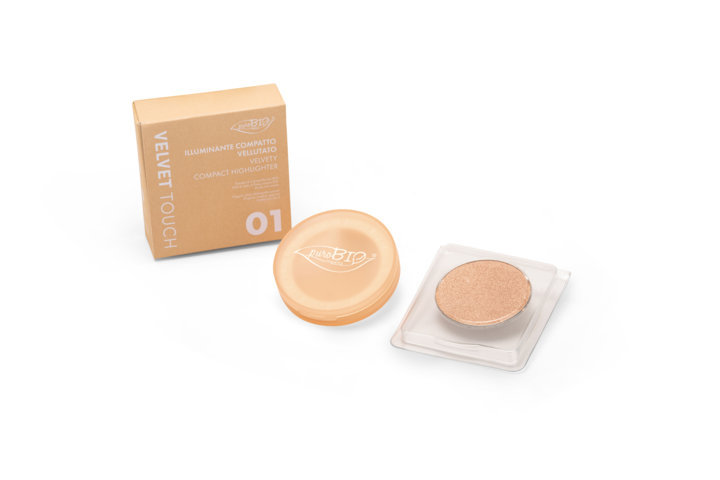 Compact Highlighter - Illuminante Compatto n.01 Perla Soft Purobio