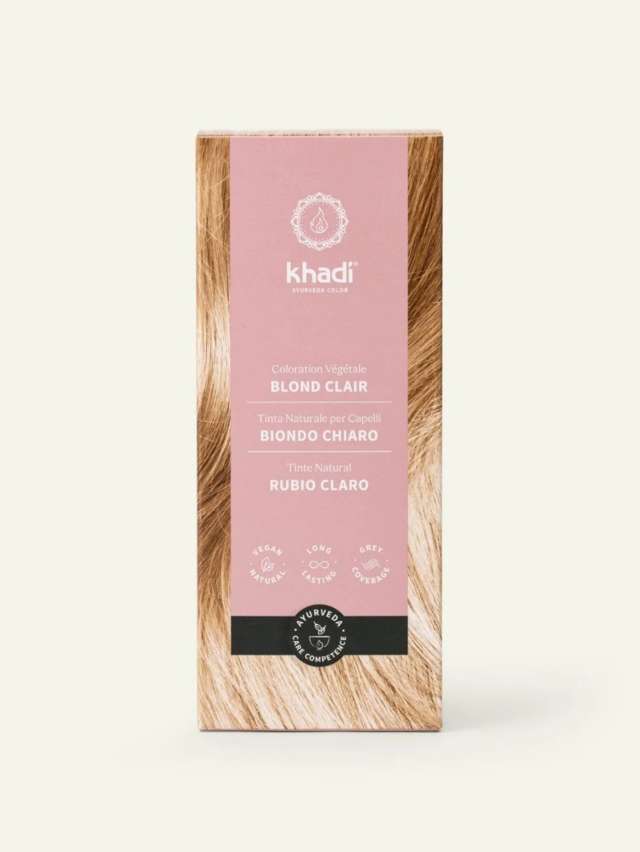 Tinta Naturale per Capelli Biondo Chiaro Khadi