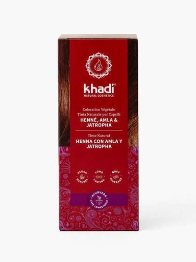 [4260378040114] Tinta Naturale per Capelli Henné, Amla e Jatropha Khadi