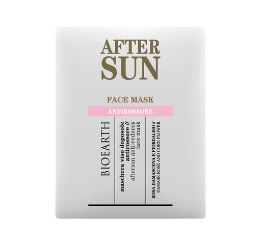 [8029182011514] Maschera Viso Tessuto Doposole Antirossore e Lenitiva Bioearth