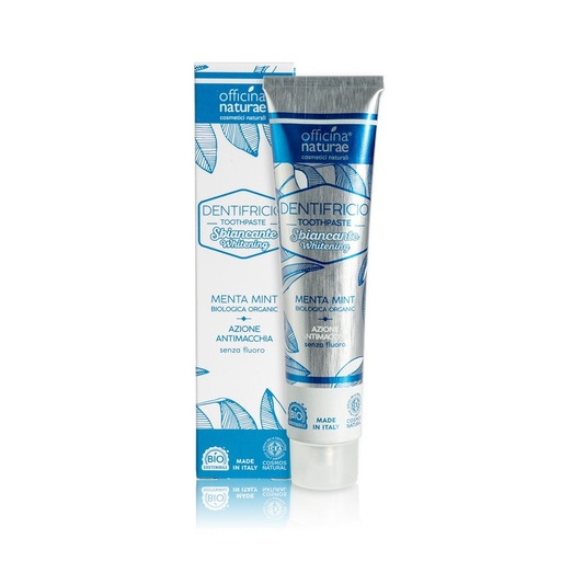 [8033148505153] Dentifricio Sbiancante Ecobio Menta Officina Naturae
