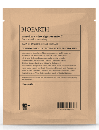 [8029182009337] Maschera viso Tessuto Rigenerante Bioearth