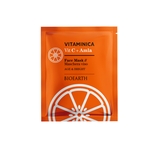 [8029182014492] Maschera Viso in Tessuto Vitamina C e Amla Bioearth