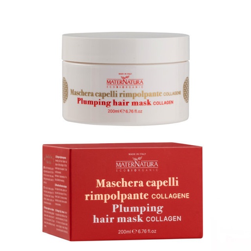 [8059916150646] Maschera Capelli Rimpolpante Antiage al Collagene Maternatura