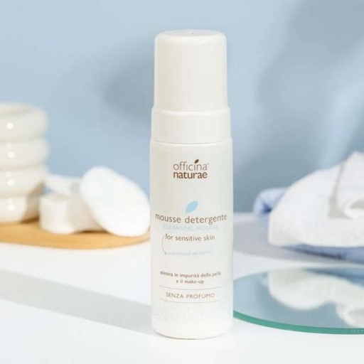 [8033148538823] Mousse Detergente Viso Pelle Sensibile Officina Naturae